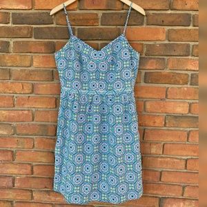 J. Crew Factory Kaleidoscope Print Cami Dress Sz 8